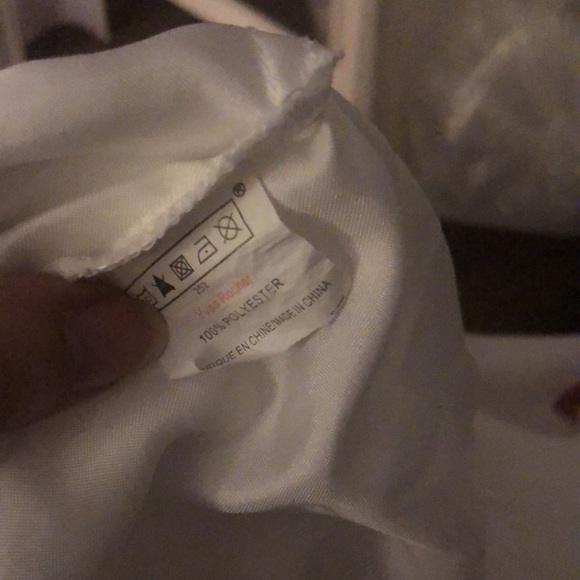 Silk w rosebud trim in sheer fabric and soft satin - Picture 6 of 6